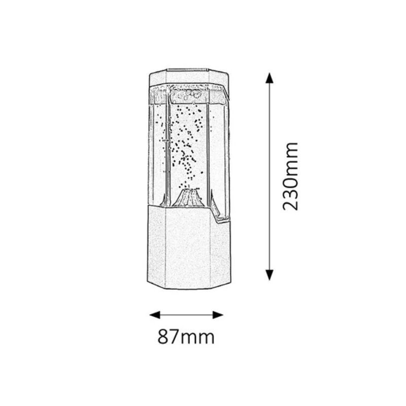 Lampa lava LED cu efect de vulcan, 1.65W, USB,